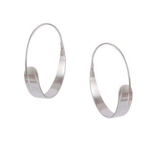 Summer New Simple Fashion 18K <b>Solid</b> Gold Plated <b>Hoop</b> <b>Earring</b> Brass Material Minimalist Party Gift Wholesale - Product Image 2