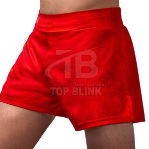 Shorts de Muay Thai Sportifs pour Hommes 2025 – Meilleures Ventes, Taille Mi-Haute Élastique, Séchage Rapide, Couleur Unie, Vêtements de Fitness en Gros - Product Image 1