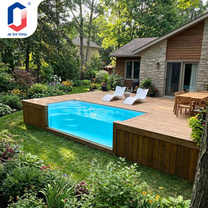 Kit de piscine en fibre de verre facile à installer, protégé contre les UV, pour le plaisir familial, design écologique pour les espaces extérieurs, piscine en fibre de verre de style resort - Product Image 1