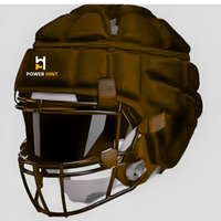 Casque de rugby tendance avec logo personnalisé, en ABS léger, respirant, résistant à l'eau, double visière, casquette de sécurité sportive