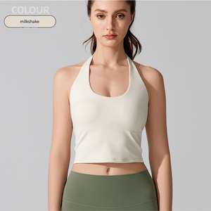 Soutien-gorge de sport Aoyema pour femmes, à haute intensité, confortable, col en U, avec rembourrage de poitrine, dos élégant, push-up, pour le yoga - Product Image 3