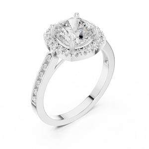 Anillo de moissanita de corte redondo de 14K Ajuste clásico de 6 puntas - Product Image 5