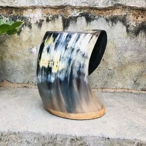 แก้วมักทำจากเขาควายไวกิ้งแก้วมักดีไซน์ใหม่สำหรับดื่มเบียร์และกาแฟ - Product Image 1