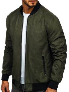 2022 New Design Spring <b>Windbreaker</b> High Quality <b>Black</b> Custom Men Crop Bomber Jacket - Product Image 5