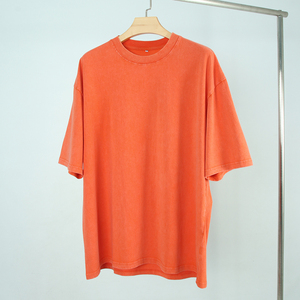 2025 nuevas camisetas de moda lavadas con ácido para hombres, camisetas de secado rápido, transpirables, de alta calidad, logotipo personalizado, venta al por mayor, camisetas personalizadas para hombres - Product Image 5