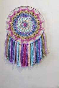 Loom Woven Tapestry Boho <b>Knitting</b> Wall Hanging Decor with Tasselcross colour Custom <b>Chunky</b> Loom Woven Tapestry - Product Image 3