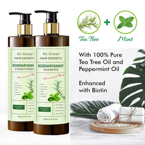 Set <span class=keywords><strong>Shampoo</strong></span> e Balsamo <span class=keywords><strong>Naturale</strong></span> Senza Solfati con Cheratina, Rosmarino e Menta Anti-Caduta <span class=keywords><strong>Capelli</strong></span> a Marchio Privato - Product Image 6