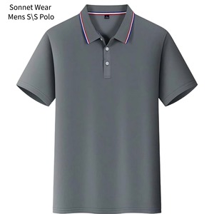 Chemises polo unies pour hommes pour un usage décontracté - Product Image 6