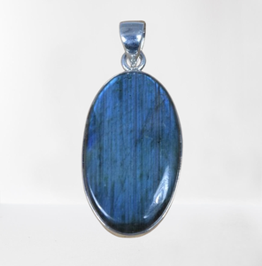 925 argent Sterling Labradorite pierre précieuse pendentif conception Simple cadeau de mariage parfait pour l'amour avec 925 timbre bijoux - Product Image 1