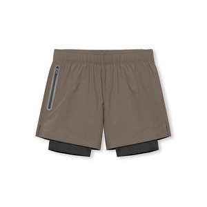Recién llegado, pantalones cortos atléticos de doble capa para gimnasio y correr, equipo de Fitness Jogger informal con función antiarrugas, respetuoso con el medio ambiente - Product Image 3