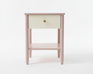 Mesa de centro moderna en color rosa empolvado y pastel leche con madera de caucho duradera y MDF para comedor, restaurante y decoración del hogar. - Product Image 1