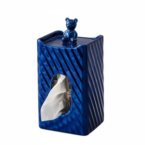 Caja de Pañuelos Metálica Creativa, Adornos Modernos de Diseño Ovalado, Decoración para Sala de Estar y Hogar, Acabado Brillante Plateado, Porta Servilletas - Product Image 2