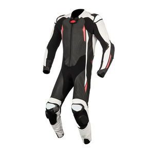 Vente en gros Tenue de moto en cuir de course pour adultes Vêtements de moto respirants et coupe-vent Combinaisons en cuir - Product Image 2