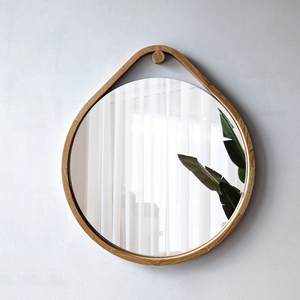 Miroir mural à accent artistique avec crochets de suspension durables, parfait pour la maison, le couloir, l'appartement et l'hôtel. - Product Image 1