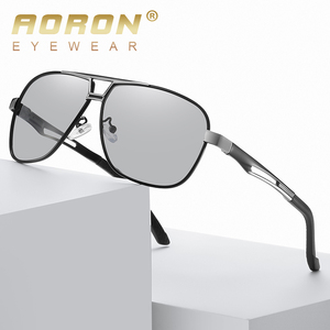 A788 aoron แว่นตาผู้ชายเลนส์โพลาไรซ์ทรงสี่เหลี่ยมทำจากโลหะคุณภาพสูงแบบคลาสสิก - Product Image 2