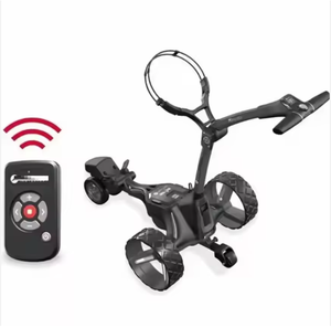 Carro de golf eléctrico de alto rendimiento Moto Caddy M7 con control remoto DHC negro y control automático de descenso. - Product Image 1