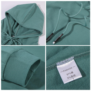 Venta al por mayor 21 colores primavera otoño polar OEM logo personalizado logo hombres mujeres Unisex sólido liso pulóver con capucha sudaderas con capucha baratas - Product Image 5