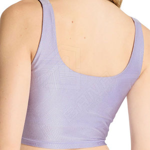 Respirant personnalisé solide dame Yoga soutien-gorge Gym une épaule culture sport soutien-gorge Fitness OEM soutien élevé sans couture Sport soutien-gorge - Product Image 2