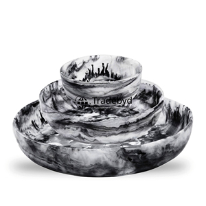 Cuenco de resina de acento de vajilla moderna de lujo hecho por Tradebyd para una cocina y Decoración elegante - Product Image 3