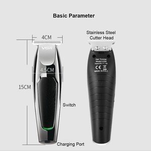 Cortapelos Eléctrico Recargable para Hombre, Ajustable, de Acero Inoxidable, Recortador de Barba/Barbero Francés, USB para Coche/RV/Hogar - Product Image 2