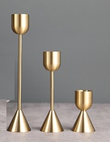 Porte-bougie et chandelier en métal de luxe romantique RTS - Taille/couleur personnalisable pour la décoration de mariage, de fête ou d'événement
