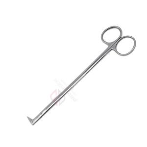 Ciseaux vasculaires DeBakey avec lame incurvée en acier inoxydable à pointe mate pour usage chirurgical par les professionnels de la santé - Product Image 3