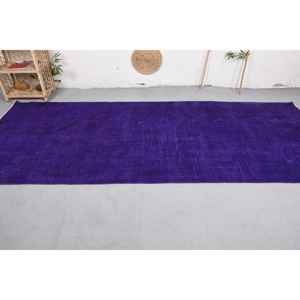 Púrpura moderno Vintage gran área turca alfombra rectángulo Patchwork diseño abstracto clásico 4,3X10,9 pies lana látex para pasillo - Product Image 3