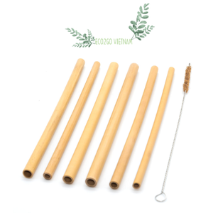 หลอดไม้ไผ่ธรรมชาติเป็นมิตรต่อสิ่งแวดล้อมสำหรับ Eco2go ออกแบบโลโก้ได้ตามต้องการ - Product Image 5