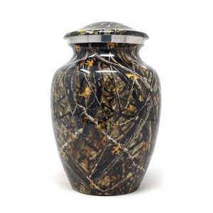 Blue <b>Fire</b> Tear Drop Brass Adult Cremation memorial Urns Funeral Urns for Human remains ashes memorial piece - Product Image 4