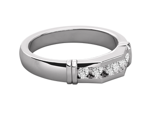 Bague de fiançailles pour femme avec diamants de laboratoire certifiés IGI, plaqué or 14 carats, taille ronde brillante, style classique pour mariage - Product Image 3