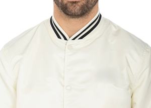 Chaqueta de satén de poliéster personalizada, ropa de alta calidad para hombre, chaqueta con letras para hombre - Product Image 6