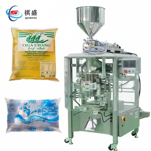 Machine de remplissage et d'emballage de sacs d'eau 500ml 1000 ml 1l 3l Machine d'emballage de sachets poly-sac d'huile de cuisson comestible 1 kg 1 litre