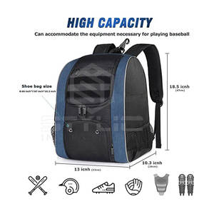 ถุงเบสบอลน้ำหนักเบากระเป๋าเบสบอลบริการ OEM - Product Image 2