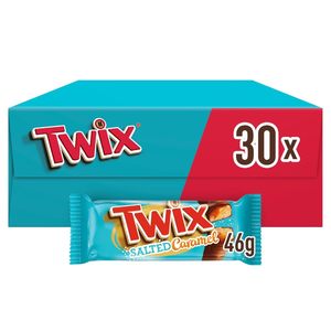 Barres chocolatées au caramel salé Twix |   Chocolat en vrac |   30 barres doubles (30 x 46g) - Product Image 6