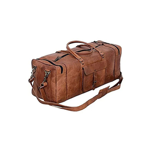 Sac de sport en cuir véritable, taille cabine, unisexe, très vendu en 2023, en vente - Product Image 1