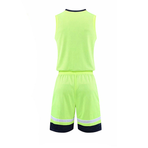 Combinaison de basket-ball de haute qualité respirante antibactérienne grande taille à séchage rapide en polyester uniforme de basket-ball personnalisé de qualité supérieure - Product Image 4
