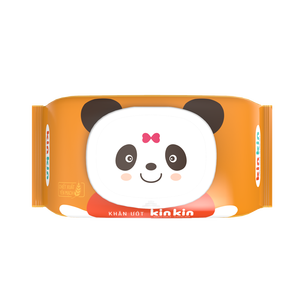 Vente en gros de 100 pièces de lingettes humides en tissu non tissé Kinkin pour nettoyer la peau à l'eau purifiée pour bébés et enfants - Product Image 6