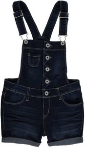 Peto corto vaquero de alta calidad para mujer, lavado ligero, desgastado, estilo Vintage sin esfuerzo, babero, botón general impreso a la moda - Product Image 2