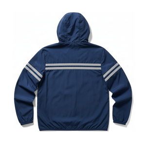 Veste coupe-vent fine à capuche haute performance avec logo frontal pour l'entraînement et la course en extérieur - Product Image 2