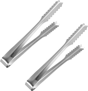 Pinzas para Hielo de Acero Inoxidable, Utensilios de Bar Reutilizables, Modernos y Minimalistas, Accesorio de Cóctel de Metal Seguro para Alimentos - Product Image 1