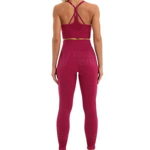 Último diseño hecho a medida de las mujeres Yoga Set Seamless Mujeres Yoga Set Casual Wear Mujeres Yoga Set - Product Image 5