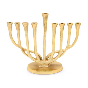 Bougeoir Menorah en métal miniature fait à la main de luxe vintage Décoration intérieure Art Cadeaux pour Noël Autre Bougeoir par décor impex - Product Image 2