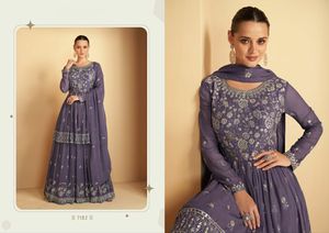 คอลเลกชันพรีเมี่ยมที่ได้รับความนิยมมากที่สุด georgette salwar kameez หนักกับ dupatta กับงานปักตามลำดับผู้ส่งออกทั่วโลก - Product Image 3