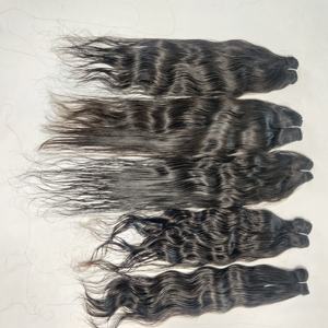 Paquet brut non traité de cuticule cambodgienne alignée cheveux de couleur naturelle femmes noires cheveux humains - Product Image 5