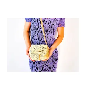 Trendy Colors and Design Cross Body Shoulder Purse Easy to Carry Large Size Bag for Women Fashionable Macrame Hand Bags