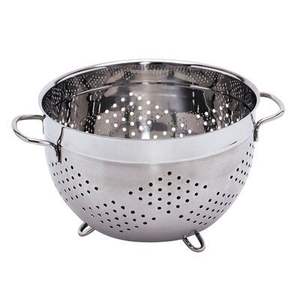 Stainless Steel Colander With efficient draining structure fine mesh design for fast washing fruits vegetables <b>pasta</b> daily - Product Image 1