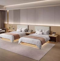 Cadre de lit en métal moderne et durable Dicor, taille King, avec rembourrage en coton anti-parasites et garantie de 5 ans pour chambre d'hôtel
