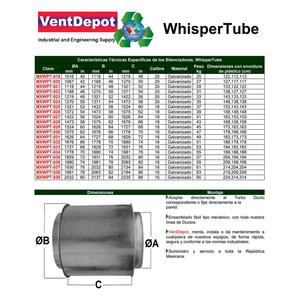 แผ่นกรองเสียงสำหรับระบบปรับอากาศ HVAC รุ่น MXWPT-029 ขนาด 60 นิ้ว ทำจากเหล็กชุบสังกะสี พร้อมฉนวนกันความร้อนแบบแนวนอน/แนวตั้ง - Product Image 2