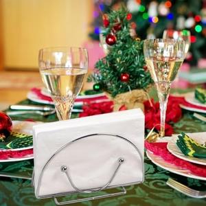 Stainless Steel <b>Bar</b> Napkin Holder Elegant Curved Design Stable Base Easy Access Ideal for <b>Bars</b> Cafes Restaurants and Home Use - Product Image 4