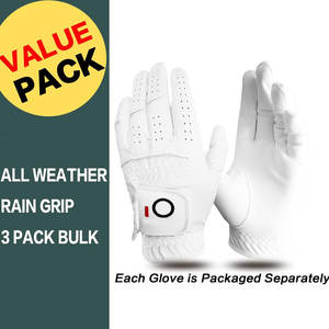 ถุงมือกอล์ฟสำหรับผู้ชายถุงมือถนัดซ้ายสำหรับนักกอล์ฟมือขวา-มีค่า3แพ็คทนทานต่อทุกสภาพอากาศหนังแกะ - Product Image 6